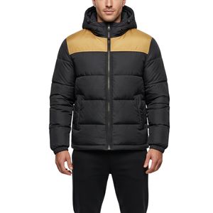 Chaqueta Acolchada Verde Bosque, con Relleno de Plumón, Aislante y Cálida, 100% Poliéster, para Hombre, con Capucha, Resistente al Viento - Product Image 3