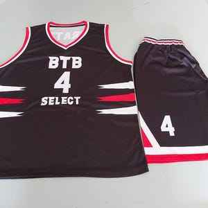 Ensemble d'uniformes de basketball personnalisés sublimés, maillot et short, maille respirante, séchage rapide, vêtements de sport d'équipe, OEM - Product Image 6