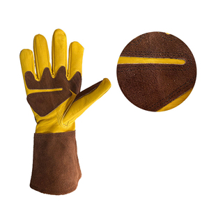 Hot Selling Heavy Duty top grain leather Custom Made TIG Welding Gloves Cow Split Leather Welding Work Gloves - Product Image 6