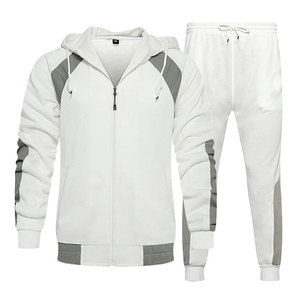 Reasonable Price Premium Quality Polyester/Cotton Hooded Casual <b>Men's</b> Tracksuit Comfortable Lightweight Quick-Drying Breathable - Product Image 1
