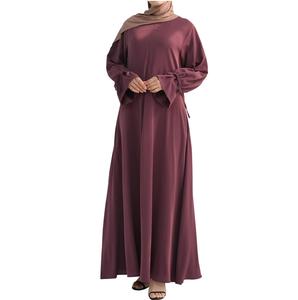 Abayas Islamiques Élégantes à Manches Longues pour Femmes du Moyen-Orient – Couleur Unie Tendance – Vêtement d'Extérieur Décontracté – Nouvelle Collection Très Demandée - Product Image 1