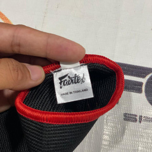 Fairtex Ankle Guards Black Red Compression Support Unisex Adult <b>Pull</b> On Protective Gear - Product Image 3