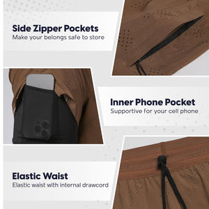 Wholesale Compression Workout <b>Tennis</b> Shorts OEM Custom Made Summer Quick Dry <b>Tennis</b> Sports Mesh Fitness <b>Tennis</b> Shorts - Product Image 3