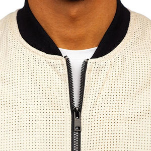 Chaqueta Varsity de Lana para Hombre, Moderna y Cómoda, de Alta Calidad, Resistente al Agua y al Viento, para Invierno, Informal, con Patrón de Letras - Product Image 5