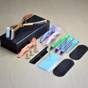 Kit de herramientas avanzadas para extensiones de cabello con alicates, aguja de gancho, cuentas, hilo y clips para uso en instalación de extensiones en salones de belleza. - Product Image 4