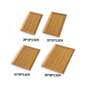 Plateau en bambou traditionnel disponible pour le service au comptoir de bar classique et sous-plaque de protection pour pots de plantes d'intérieur - Product Image 2