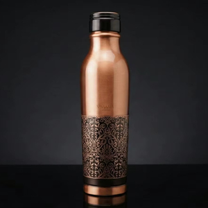 Leak Proof Stainless Steel Plating <b>Copper</b> Water <b>Bottle</b> 800ml Versatile Travel Plating <b>Copper</b> <b>Bottle</b> Ayurvedic <b>Drinking</b> <b>Bottle</b> - Product Image 1