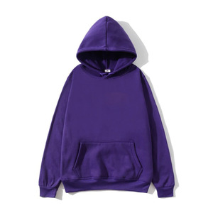 เสื้อฮู้ดฟลีซทรงหลวมแบบขายส่ง สกรีนโลโก้ได้ตามต้องการ ไซส์ใหญ่พิเศษ - Product Image 1