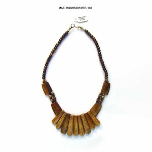 Bone Beaded <b>Necklace</b> Ethnic Style Heart Shape Unisex Fashion Jewelry Link Chain Party <b>Statement</b> <b>Necklaces</b> Wholesale - Product Image 2