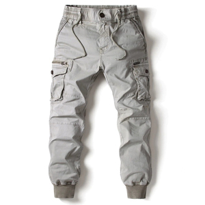 Best Selling New Solid Front Logo Customizable <b>Men</b> <b>Summer</b> High Street Style Breathable Elastic Waist Cargo <b>Pants</b> <b>Men</b> - Product Image 6