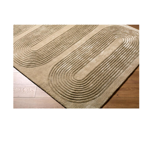 Alfombra Premium Hecha a Mano de Lana y Viscosa, Elegante Alfombra Artesanal con Textura Suave para Sala de Estar, Dormitorio u Oficina - Product Image 4
