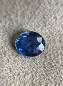 ไพลินสีน้ำเงินธรรมชาติ 1.05 กะรัต, ไพลินสีน้ำเงินทรงรีจากเหมืองซีลอน, ไพลินสีน้ำเงินจากศรีลังกา - Product Image 2