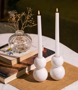 Marble Candle Holder Home Decoration At <b>Cheap</b> Price Round Shape Tabletop Home Decoration Heat Resistant Candle Stick Holder - Product Image 1