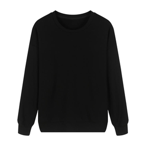 Unisex Crew Neck <b>Sweatshirt</b> 100% Cotton Knitted Regular Fit Solid <b>White</b> Casual Pullover Autumn Wear womens <b>sweatshirts</b> - Product Image 2