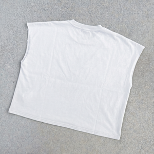 Camisetas Personalizadas sin Mangas, Estampadas, Oversize, de Algodón Orgánico Sostenible, Estilo Urbano, Moda Urbana, Camiseta Corta - Product Image 3