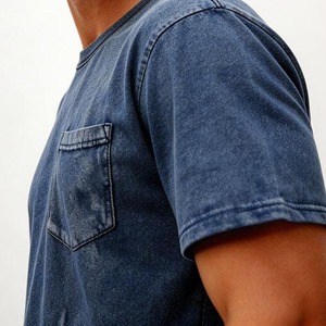 Camiseta Retro OEM 100% Algodón Grueso para Hombre, Talla Grande, Impresión DTG, Logotipo, Lavado Ácido, Estilo Vintage, Personalizada - Product Image 6