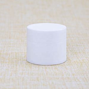 Tarro cosmético de plástico de 10ml blanco mate listo para enviar con tapa para crema de ojos - Product Image 3