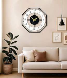 Décoration murale Art Déco en métal noir de luxe, faite à la main, pour salon, chambre, salle à manger, bureau, anniversaire - Product Image 5