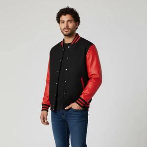 Men Varsity <b>Jacket</b> with Original Leather Sleeves College Team Varsity Letterman <b>Jacket</b> High Quality Embroidery <b>Jacket</b> - Product Image 5
