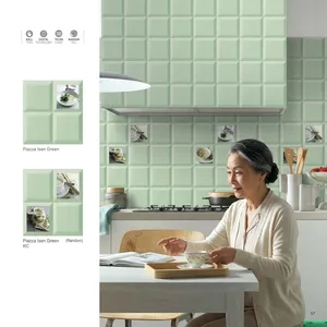 Decorative Modern Non-Slip Wall Tiles 3D Digital Printed Tile Random Feel Bathroom <b>Mosaic</b> Style - Product Image 6