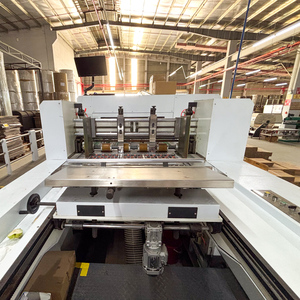 Hoàn toàn tự động phẳng nhăn và chết máy cắt cho gói hộp máy làm và dây chuyền sản xuất hộp sóng - Product Image 4