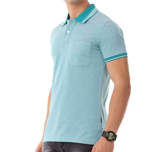 เสื้อโปโลชาย แห้งเร็ว 100% ผ้าฝ้าย ระบายอากาศดี ทอแบบถัก พิมพ์ลาย น้ำหนักเบา แขนสั้น - Product Image 4
