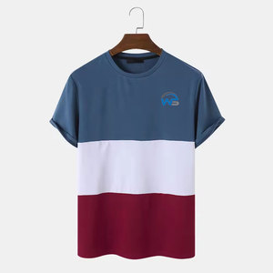 Nouveau T-shirt décontracté tricoté tendance à manches courtes pour homme, style streetwear, collection 2026, vente chaude, 100 % coton respirant et écologique - Product Image 1