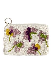 Petit sac portefeuille fait à la main visage perlé broderie fantaisie élégant beau haut à la mode luxe dernier design mignon perlé - Product Image 4