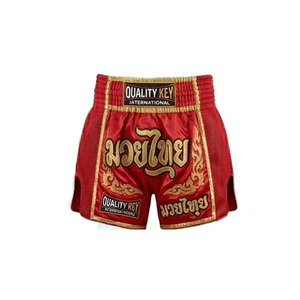 Équipement de combat Muay Thai de qualité supérieure, vente en gros, nouvelle arrivée, shorts de combat Muay Thai, shorts d'entraînement personnalisés brodés - Product Image 1