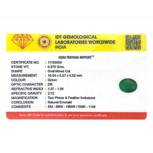 Natural Loose Gemstone 2.85 Carat Premium Emerald for Fine Jewelry - Product Image 4