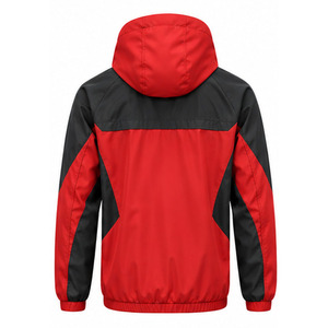 Windbreaker <b>Jacket</b> for Men Lightweight Outdoor Running Water Resistant Full Zip Hooded Sportswear Wholesale Apparel Manufacturer - Product Image 2