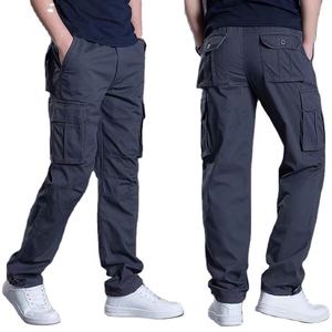กางเกงคาร์โก้ทรงตรงสำหรับผู้ชาย ดีไซน์สั่งทำได้ คุณภาพสูง แฟชั่น ทันสมัย ระบายอากาศได้ดี ผ้าแคนวาส ขายดี ราคาถูก ผ้าฝ้าย 100% - Product Image 1