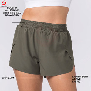 Shorts de yoga et de sport pour femmes STONEX ENTERPRISES, haute performance, respirants, polyester/coton, taille élastique, athlétiques, pour la course à pied et l'entraînement - Product Image 5