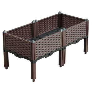 Durable 80cm Deep Raised <b>Garden</b> Bed with Legs Outdoor <b>Garden</b> Container for Vegetables Herbs Flowers-Durable Grow <b>Bag</b> - Product Image 3