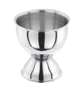 Support à œufs en acier inoxydable poli miroir argenté de haute qualité pour la présentation des œufs à la table de fête - Product Image 1