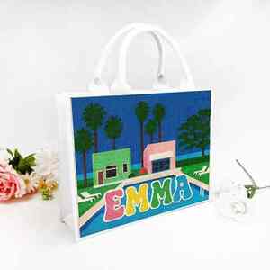 Bolso de Mano Tradicional Indio de Lujo Hecho a Mano con Cuentas de Vidrio y Asa de Baguette, Bolso Tote Premium Artesanal y Duradero, Promocional - Product Image 2