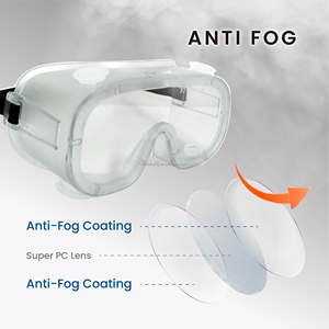 EN166F Certified over the glasses wide coverage splash proof goggles for food processing - Product Image 4