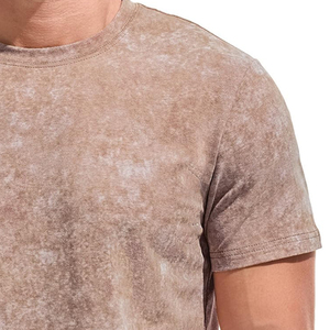 Camiseta Casual de Primera Calidad a Precio Económico para Hombre, Camiseta con Lavado Ácido, Precio al por Mayor OEM, Camiseta con Lavado Ácido para Hombre, Transpirable y Cómoda - Product Image 5