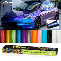 Film de protection de peinture (PPF) en TPU haut de gamme auto-réparant et anti-rayures à changement de couleur pour covering automobile