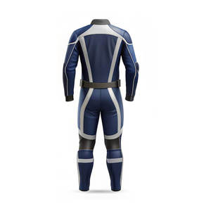 Traje de Motocicleta de Cuero Resistente, Elegante, de Cuero Genuino, Impermeable, Resistente al Viento, Talla Grande, Ignífugo - Product Image 3