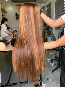 Haute qualité 100% extensions de cheveux humains vietnamiens Double trame os droit Super qualité en gros paquet avec perruque coupe émoussée - Product Image 4