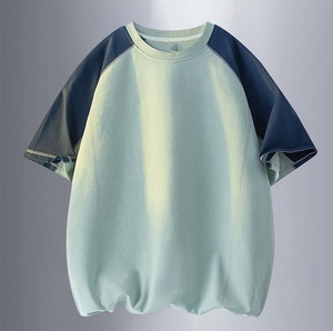 Camisetas al por mayor con estampado gráfico y lavado ácido, estilo vintage oversize, con logo personalizado, de algodón, para hombre, estilo streetwear. - Product Image 5