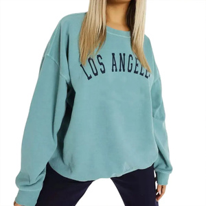Sweat-shirt décontracté surdimensionné pour femme, imprimé sur mesure, anti-plis, en molleton de coton premium de haute qualité, chaud pour l'automne et l'hiver - Product Image 2