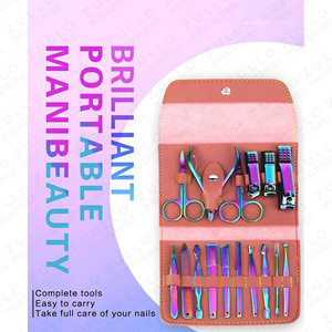 Wholesale Premium Stainless Steel Manicure Pedicure Kit Complete <b>Nail</b> Clipper Set Custom Logo Private Label OEM <b>Tools</b> - Product Image 4