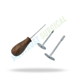 Trócar con cánulas y mango de madera, instrumento quirúrgico veterinario para el tratamiento de la hinchazón en ganado - Product Image 3