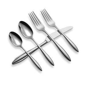 LOGO personnalisé service de vaisselle en métal couverts réutilisables couverts professionnels réutilisables pour restaurant en acier inoxydable en vrac or - Product Image 5