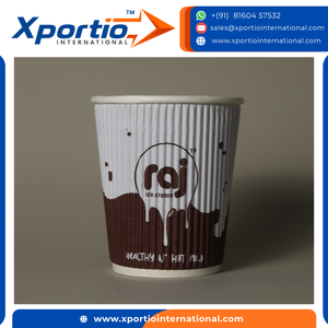 Vasos de Papel Ecológicos, Reciclables y Desechables para Café y Té Calientes, Impresos en CMYK, de Calidad Alimentaria, con Doble Pared, de 7 oz (210 ml), con Tapa de Papel - Product Image 3