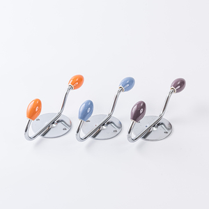 Colorful <b>Wall</b> <b>Hook</b> Metal Coat Rack Peg <b>Hook</b> Decorative Entrance Bathroom Organizer - Product Image 1