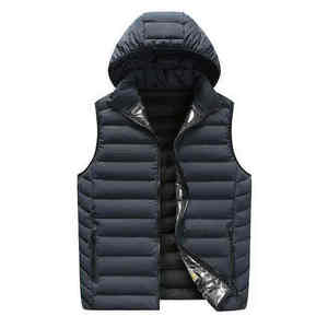 Premium Quality <b>Men's</b> Sleeveless Hooded Puffer <b>Jackets</b> <b>Lightweight</b> Comfortable Fabric <b>Men's</b> Plain Colors Puffer <b>Jackets</b> - Product Image 6