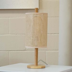 Lampada da scrivania classica moderna in rovere naturale per soggiorno studio 110-120V tavolo in legno europeo luce Arcana Design carta tessuto Rattan - Product Image 5